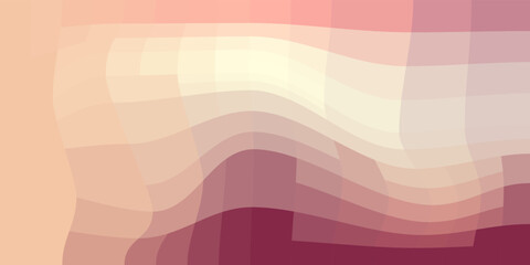 Colorful abstract gradient Red Pink romantic consisting of rectangles. Spectral dynamic background of square shape. Geometric collection. Vector. 