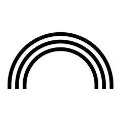 Obraz premium rainbow weather forecast nature icon