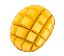 mango cut in half