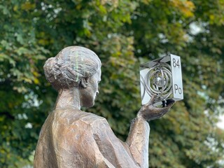 Marie Skłodowska Curie holding Polonium