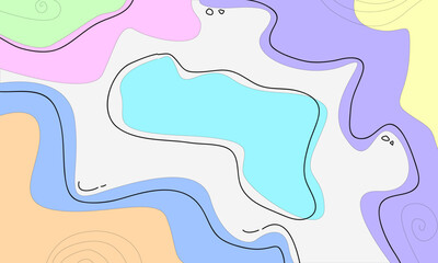 illustration of an background with waves