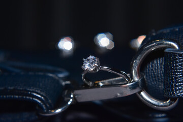 The selected real diamonds have a luster. For making jewelry	