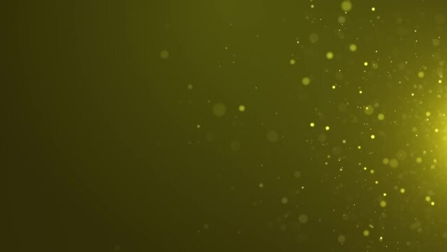 4K Defocused Highly Detailed Abstract Particles Luxury Gold Seamless Loop Background