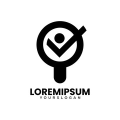human verify logo design template