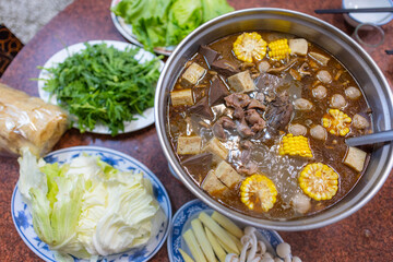 Taiwanese cuisine ginger duck soup