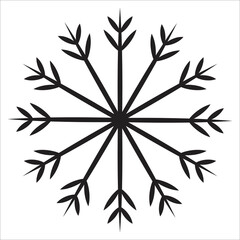 Snow christmas icon, symbol, element,  and logo illustration 