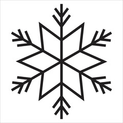 Snow christmas icon, symbol, element,  and logo illustration 