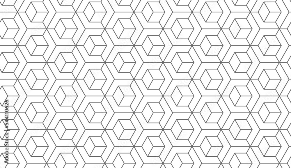Aufkleber Geometric pattern seamless. Trendy design vector background for web backdrop or paper print.