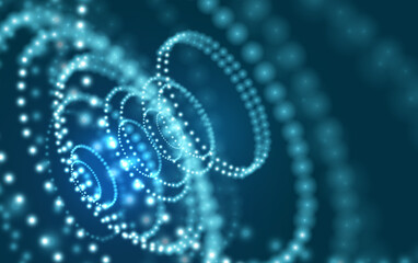 Glittering particles dynamic lights