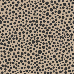 Animal print skin cheetos vector hand-drawn seamless patterns with circles for textile design, paper, fabrics, digital, craft and ither design purposes

