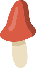 Mushroom forest natural fresh vegetable vector