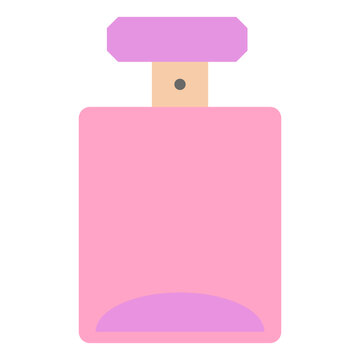 pink perfume bottle flat design clip art preview