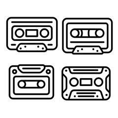 Cassette Line Icon