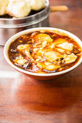 Traditional breakfast in northern China, bean curd 