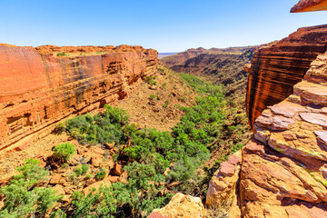 Watarrka National Park, Australia Outback Red Center, Northern Territory. Edge of Kings Canyon with...