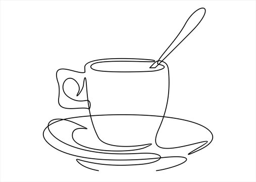 cup of tea with spoon