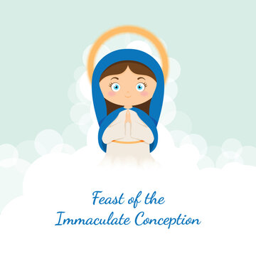 Feast Of The Immaculate Conception Background.