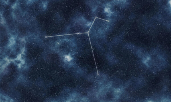 Columba Star Constellation, Night Sky Dove