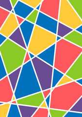 Mosaic pattern vector. Colorful Geometric triangle Background.