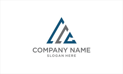 Letter C Triangle logo design