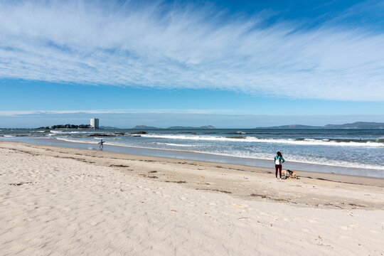 Playa de Samil, en Vigo (Galicia, Espa&ntilde;a)