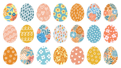 Easter eggs vector collection isolated - 544132004