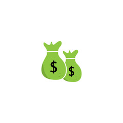 Money Bag icon Template vector