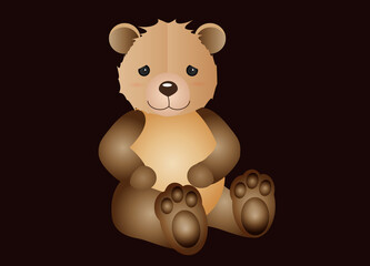 zuckersüßer goldiger Bär als tierischer Begleiter