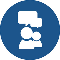 Educational Business icons design in blue circle.