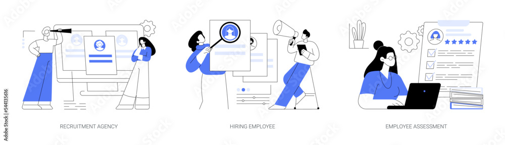Canvas Prints human resources abstract concept vector illustrations.