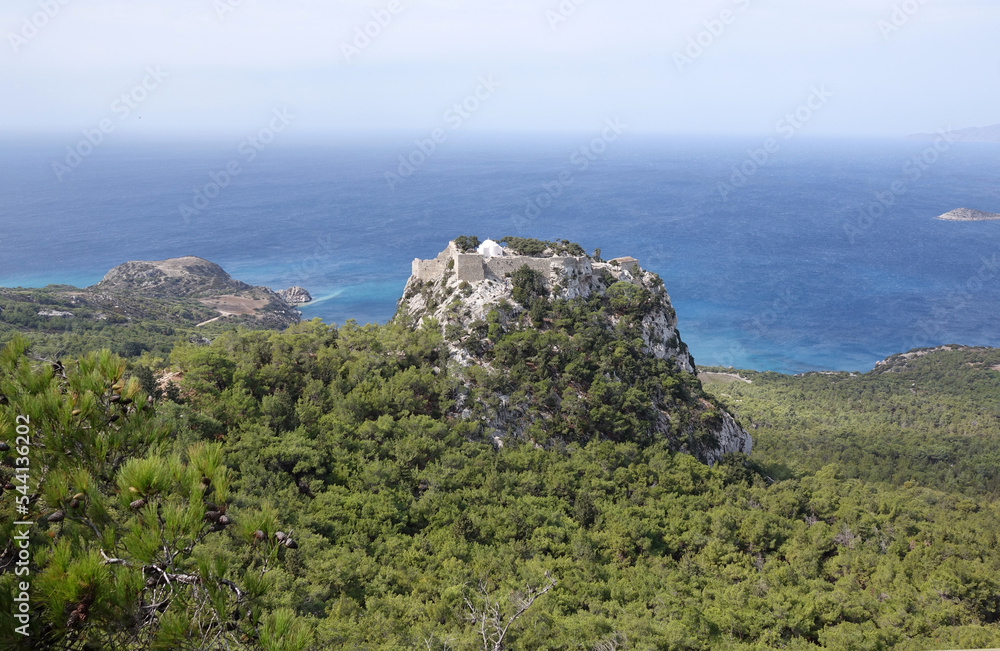 Poster festung monolithos auf rhodos