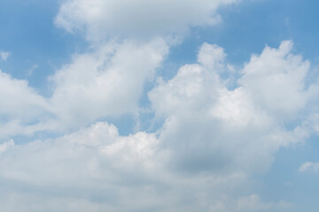 Beautiful clouds with the blue sky background