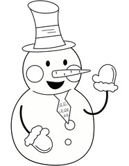 Snowman cartoon 