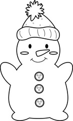 Snowman cartoon 