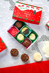 Caixa de Brigadeiros de natal