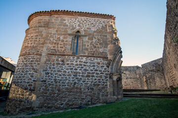 Iglesia de la Magdalena (siglo XIII). La iglesia más antigua de Plasencia. Cáceres, Extremadura,...