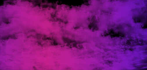 Fototapeta na wymiar abstract cloud illuminated .smoke bomb exploding against 