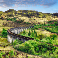 Schotland oude treinbrug, Glenfinnan