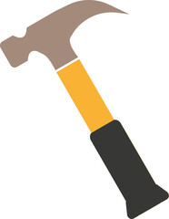Hammer symbol, web icon, transparent backgrounds