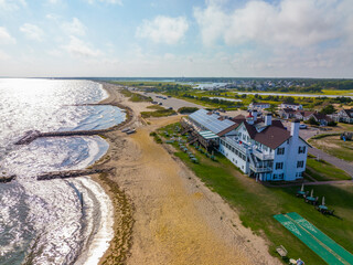 West Dennis Lighthouse was built in 1855 knows as Bass River Light at West Dennis Beach in town of...