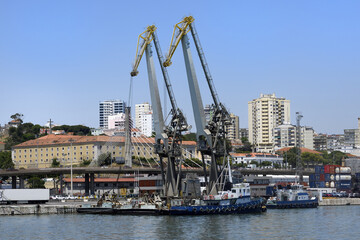 Lisbon port, Container park, Lisbon, Portugal