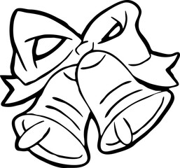 Traditional Christmas and New Year decoration to decorate xmas party celebration. Decorative element for poster print, greeting card, promotion banner. Hand drawn illustration. Cartoon style drawing.