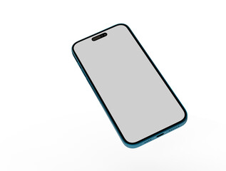 Smartphone frame less blank screen. Mockup generic device.