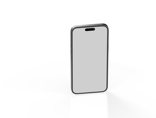 smartphone  With Blank Screen in 3d