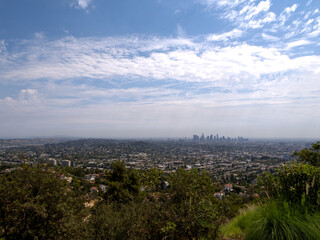 Skyline of Los Angeles seen from the Griffith Observatory.