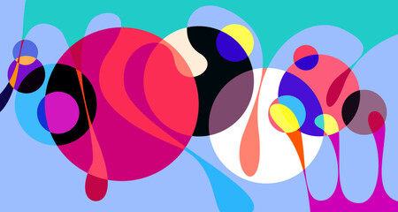 Abstract liquid shape. Fluid geometric design. Isolated gradient waves with geometric lines, dots, batik Indonesia pattern. Vector illustration.