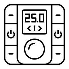 Temperature Sensor Line Icon