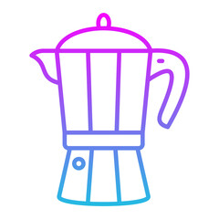 Coffee Maker Line Gradient Icon