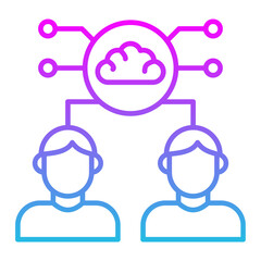 Brainstorming Line Gradient Icon