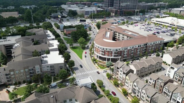 Buckhead, an upscale neighborhood in Atlanta, Georgia, boasts luxurious residential properties, high-end shopping districts, fine dining establishments, and lush green parks, offering an elegant lifes
